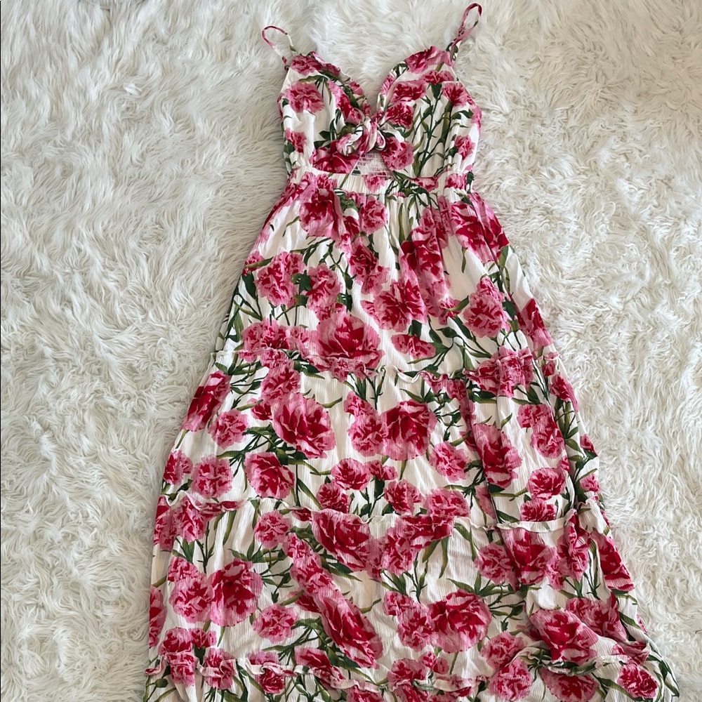 Justify Pink and Green Floral Dress